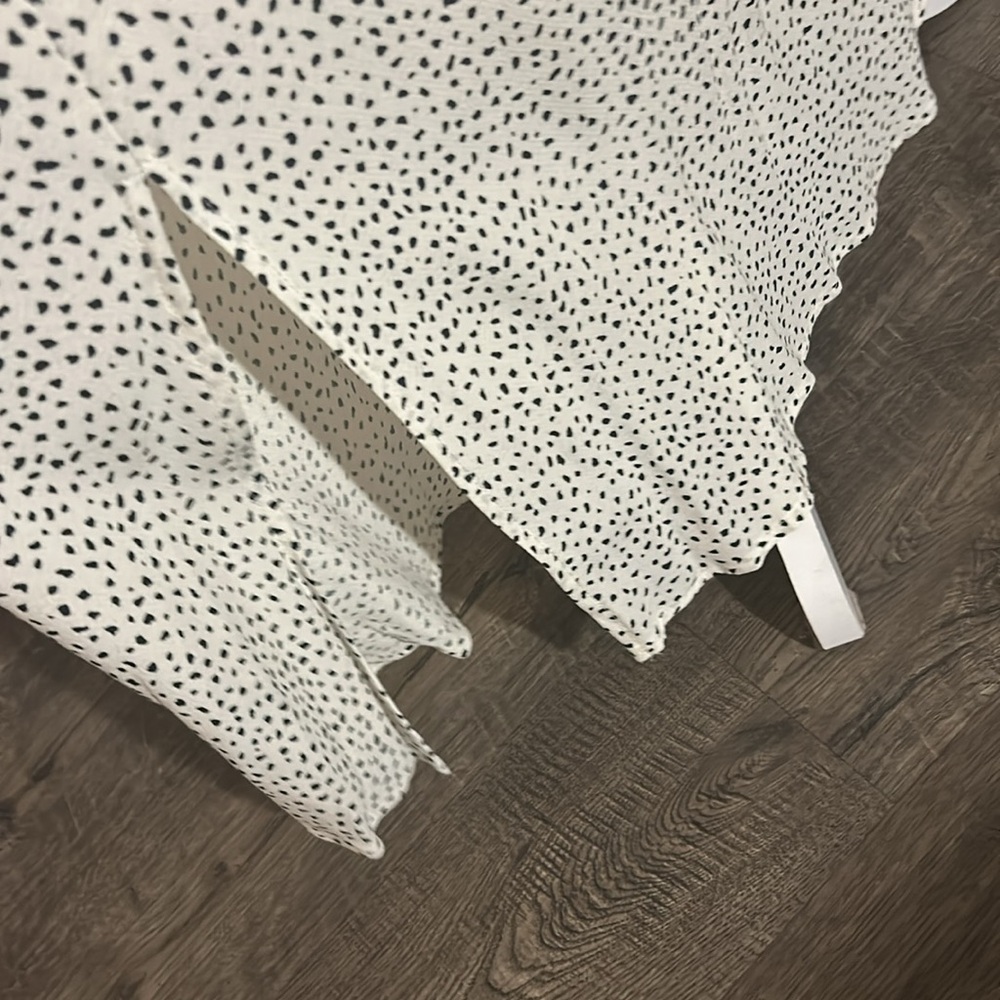 A New Day Cream midi Dress with Black Dots - Picture 4 of 7